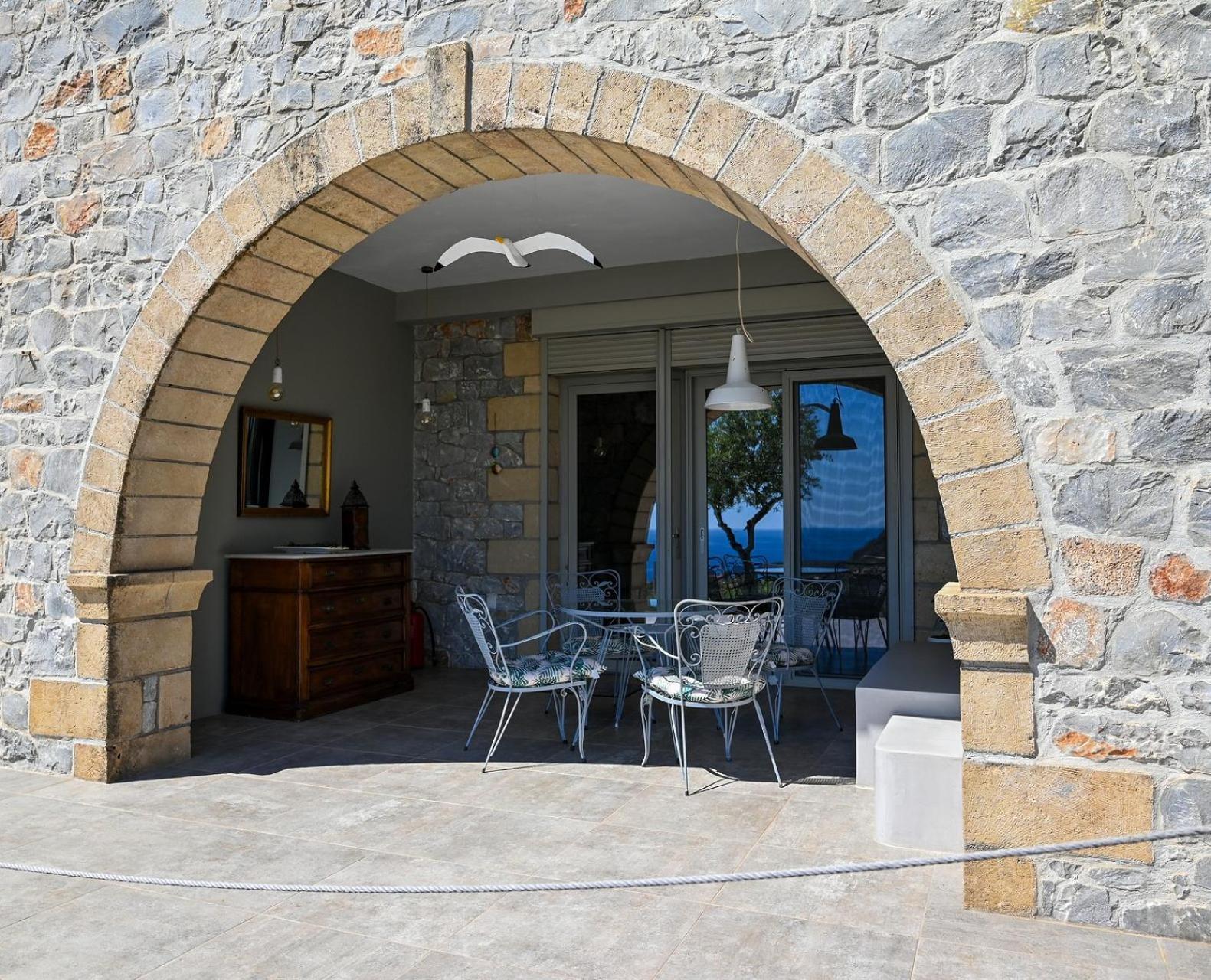 Villa Athina'S Stone House In Kardhamili Esterno foto